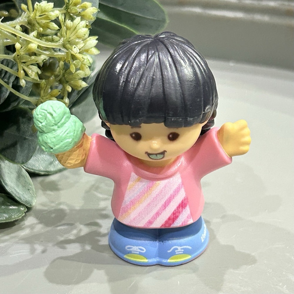 Fisher Price Little People Ice Cream Truck Girl Asian Black Braids Replacement